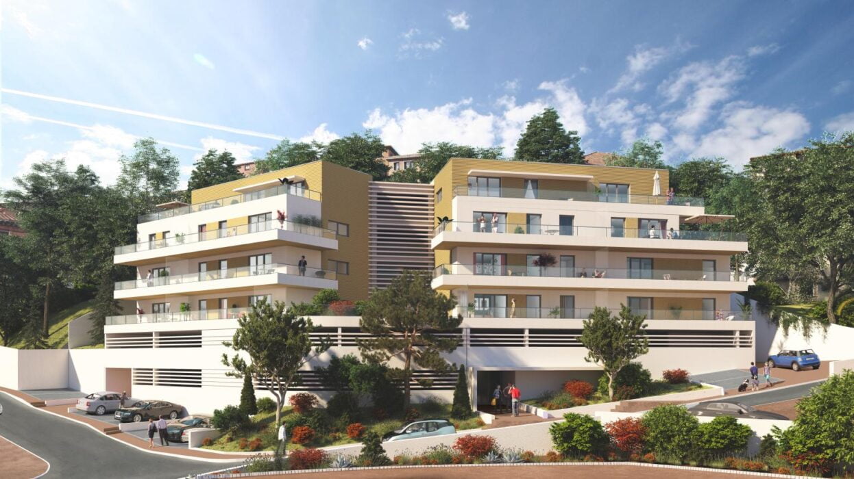 RÉSIDENCE BELLA VISTA Villeneuve de la Raho (66) Vue d'en haut opération de bouygues immobilier avec Archi Concept