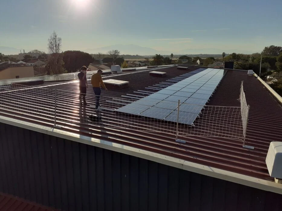 Gymnase Coubertin à Canet en Roussillon (66) ‐ Installation photovoltaïque en revente totale.