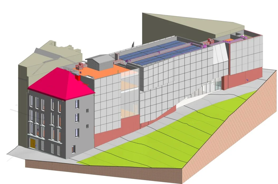 Maquette BIM campus universitaire Mailly à Perpignan - Maquette réalisée par Energie R BET