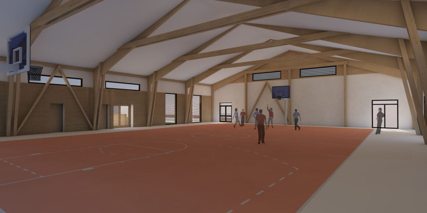 APD construction d'une salle de sport à Pujaut illustration intérieur