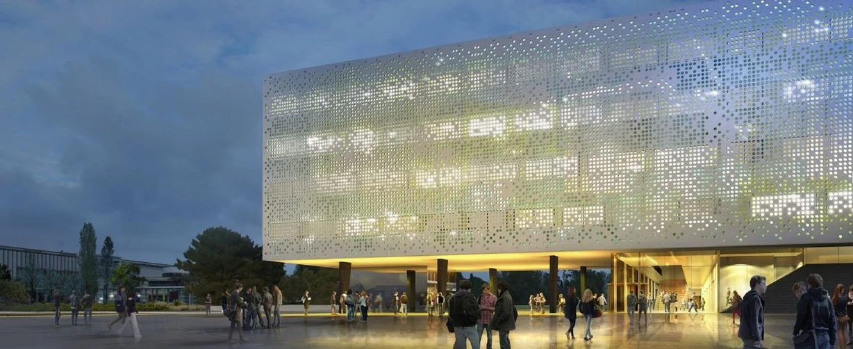 Visuel façade village des Sciences à Montpellier (34)