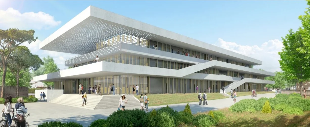Visuel façade village des Sciences à Montpellier (34)