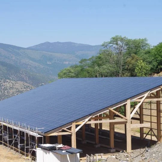 Photo ferme d'Escoums installation photovoltaïque