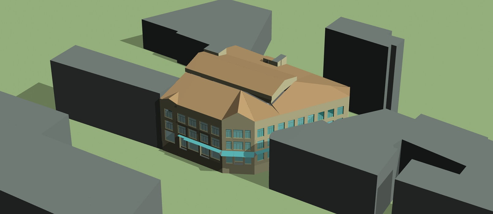Audit énergétique Galeries Lafayette Béziers_Maquette 3D