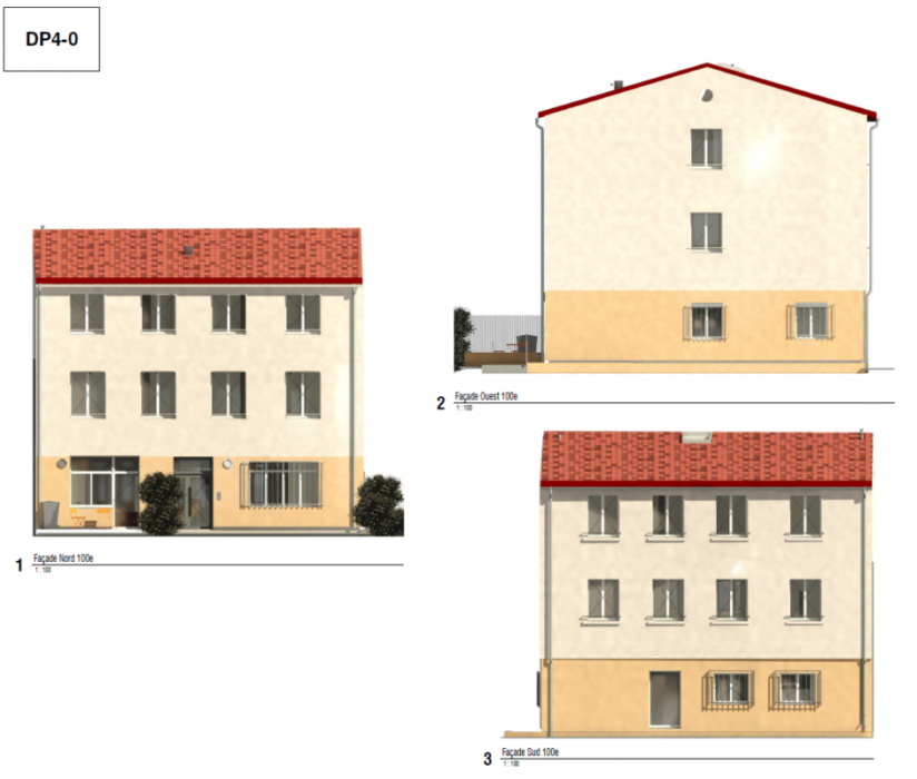 Illustrations façades - Résidence 14 logements La vie en Fleurs à Canet-en-Roussillon